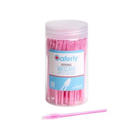 Applicateurs de mascara jetables Saferly — Pot de 100 Noir ou Rose - Image 4