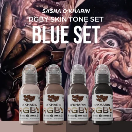 Sasha O’Kharin RGBY Skin Tone Blue Mini Set of 4 Colors — World Famous — 1oz - Image 2