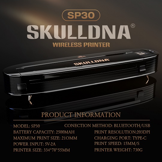 TRANSFER MACHINE SKULLDNA SP30 Wireless Printer Thermal - Image 3